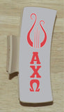 Alpha Chi Omega Hair Claw Clip 4"