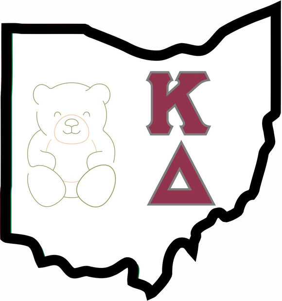 Kappa Delta  State Sticker