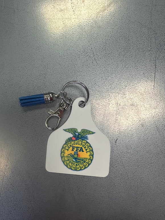 FFA Cattle Tag Key Chain