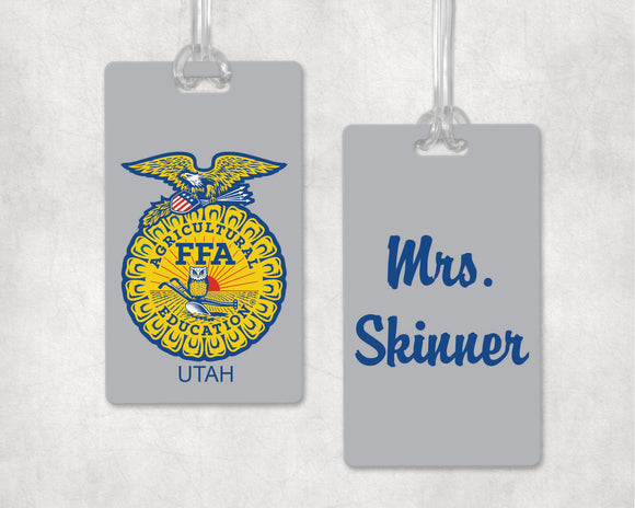 FFA Luggage Tag Personalized - Utah