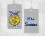 FFA Luggage Tag Personalized - North Carolina