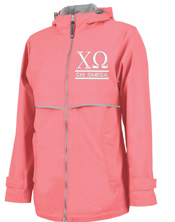 Chi Omega Rain Jacket