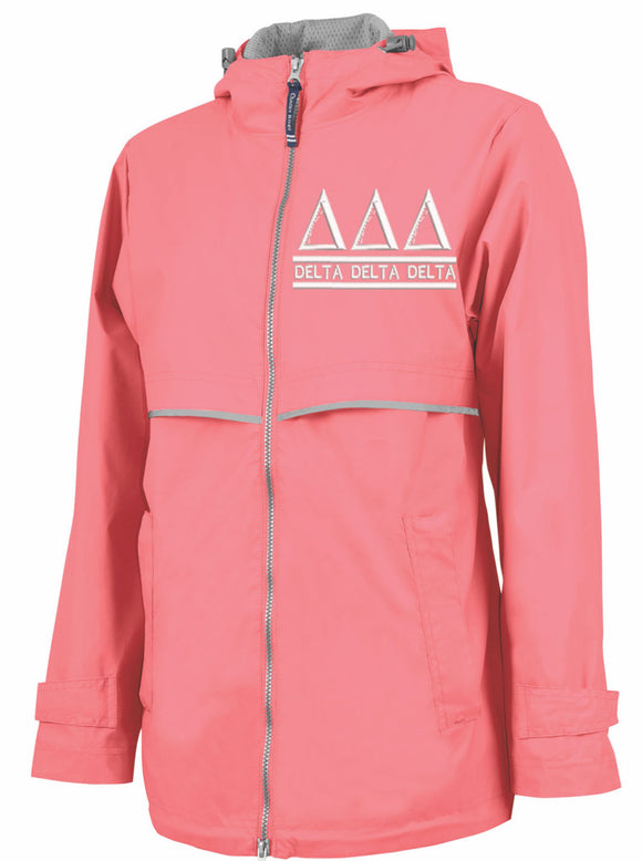 Delta Delta Delta  Rain Jacket