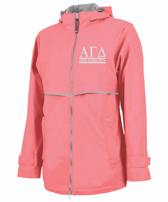 Alpha Gamma Delta  Rain Jacket