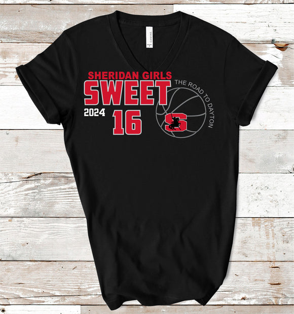 Sweet 16 Girls Basketball Shirt