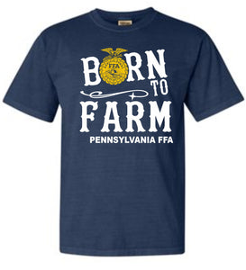 FFA Born to Farm Shirt with White letters - Pennsylvania