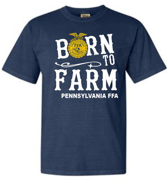 FFA Born to Farm Shirt with White letters - Pennsylvania