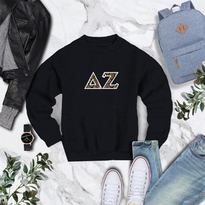 Delta Zeta Snake Print Crew Neck