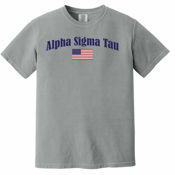 Alpha Sigma Tau Comfort Colors Flag T-Shirt