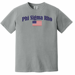 Phi Sigma Rho Comfort Colors Flag T-Shirt