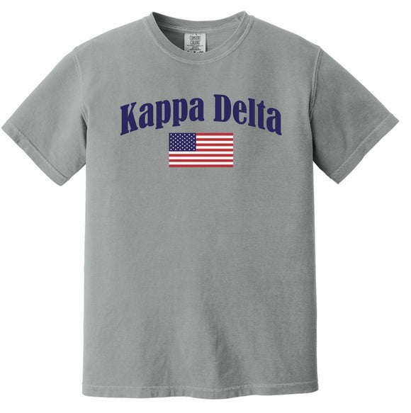 Kappa Delta Comfort Colors Flag T-Shirt