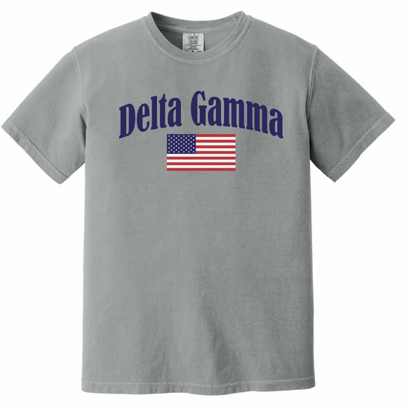 Delta Gamma  Comfort Colors Flag T-Shirt