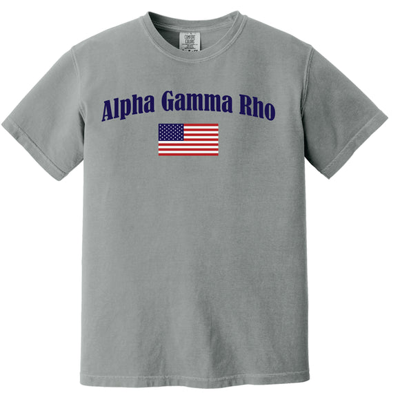 Alpha Gamma Rho Comfort Colors Flag T-Shirt