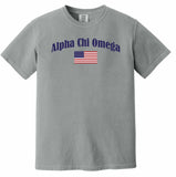 Alpha Chi Omega Comfort Colors Flag T-Shirt