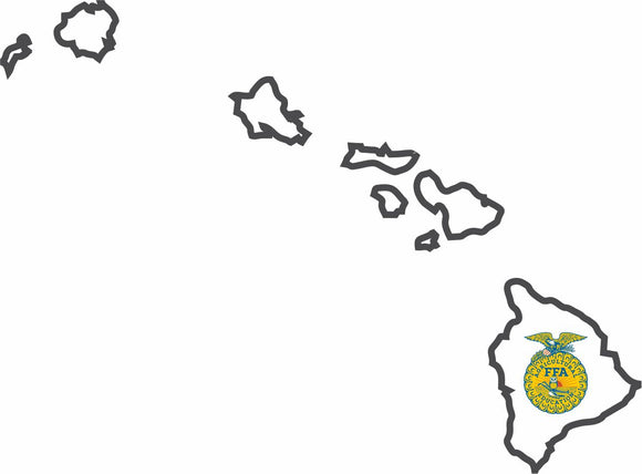 FFA State Sticker - Hawaii