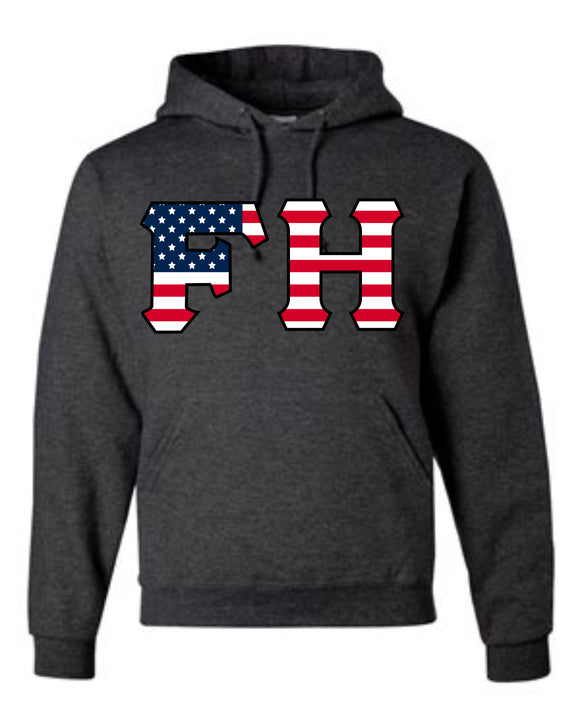 FarmHouse Flag Letter Hoodie Sweatshirt