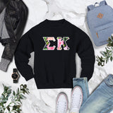 Sigma Kappa Crew Neck Black Sweatshirt