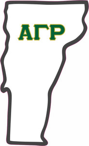 Alpha Gamma Rho State Sticker Large