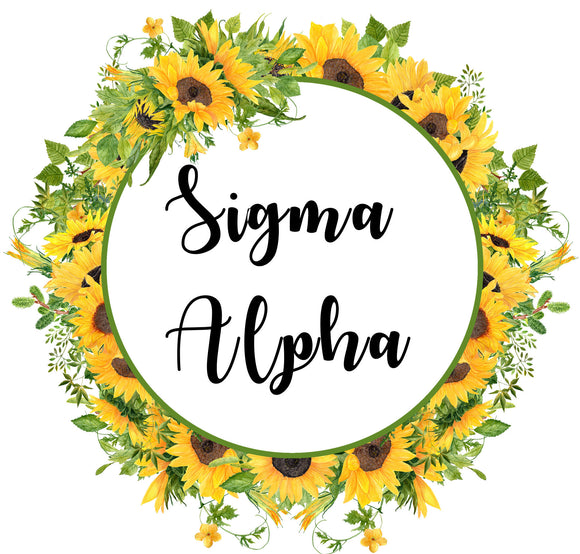 Sigma Alpha Sunflower Decal