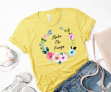 Alpha Chi Omega Blue Wreath T-Shirt Comfort Colors