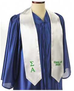 72" inch Sigma Alpha Graduation Stole