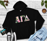 Alpha Gamma Delta BlackTwill Hoodie