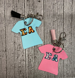 Sigma Alpha Shirt Key Chain