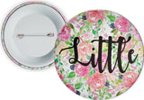 Big/Little Floral Button