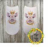 Pig No Show Socks