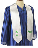 60 inch Sigma Alpha Graduation Stole