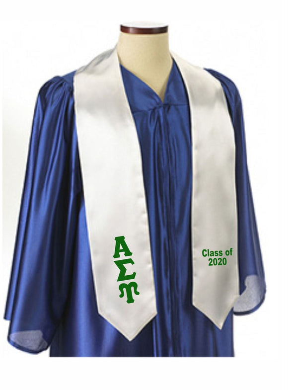 72 inch Alpha Sigma Upsilon Graduation Stole