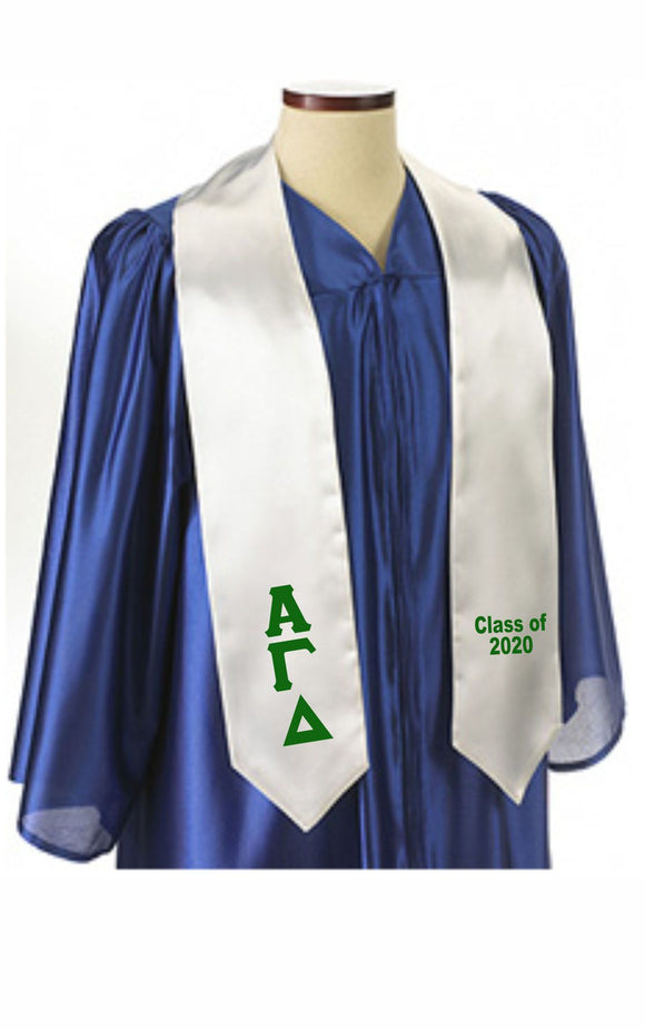 72 inch Alpha Gamma Delta Graduation Stole