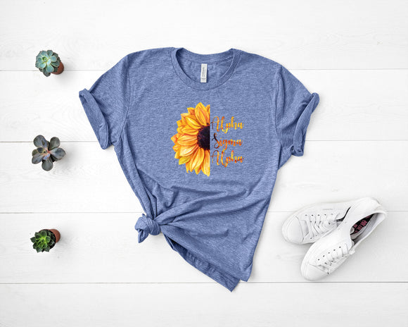 Alpha Sigma Alpha Short Sleeve Sunflower T-shirt Comfort colors