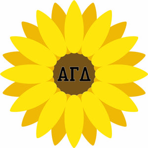 Alpha Gamm Delta Sunflower Sticker