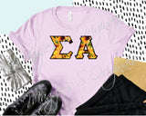 Sigma Alpha Short Sleeve Twill T-shirt